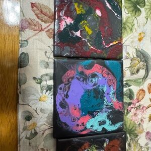 Abstract Art Coasters Set